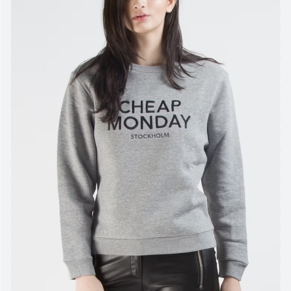 Cheap Monday Gray Sweatshirt - Picture 2 of 8